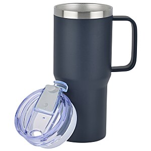 Additional Image 3 - a black and silver coffee mug
