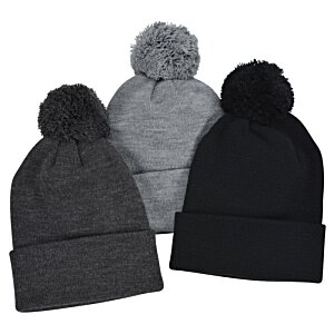 Additional Image 2 - a group of hats with pom poms