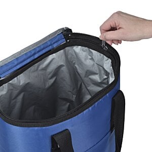 Additional Image 4 - a hand pulling a blue bag out of it