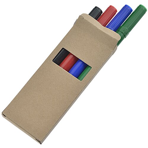 Additional Image 1 - a group of colored markers in a box