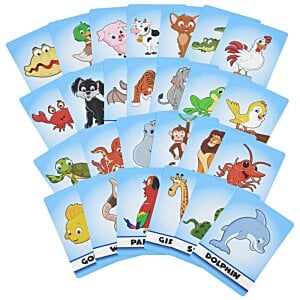 Additional Image 3 - a fanned out cards with cartoon characters