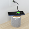 View Image 5 of 9 of Ultra Sound Speaker with Bamboo Wireless Charger - 24 hr