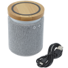 View Image 6 of 9 of Ultra Sound Speaker with Bamboo Wireless Charger - 24 hr
