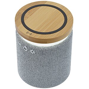 Additional Image 1 - a round grey cylinder with a brown lid