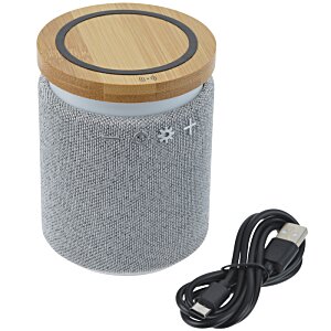 Additional Image 5 - a round grey cylinder with a brown lid next to a black cord
