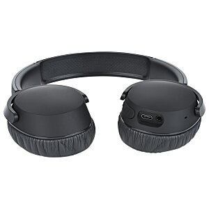 Additional Image 4 - a black headphones on a white background