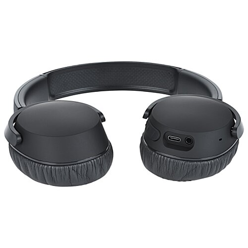 Additional Image 4 - a black headphones on a white background