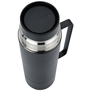 Additional Image 3 - a black and silver thermos