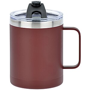 Additional Image 2 - a red and silver coffee mug