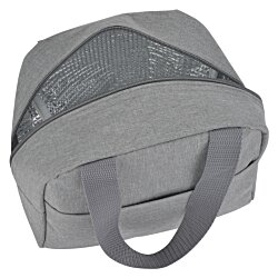 a grey bag with a handle