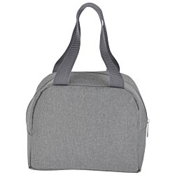 a grey bag with a handle