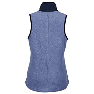 Additional Image 1 - a blue vest with black trim