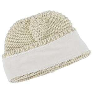 Additional Image 1 - a white knit hat with a white band