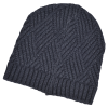 a black knit hat on a white background