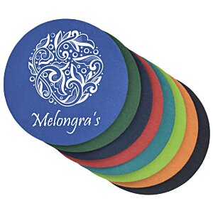 Additional Image 1 - a stack of colorful coasters