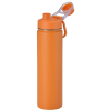 a close-up of a water bottle
