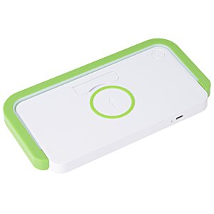 Additional Image 2 - a white and green rectangular object with a green border