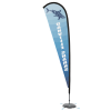 View Image 4 of 4 of Indoor Elite Nylon Sail Sign - 11' - One-Sided