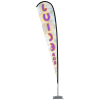 View Image 4 of 4 of Indoor Elite Nylon Sail Sign - 14' - One-Sided