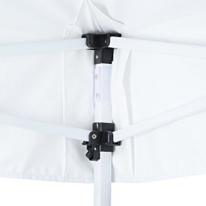 Additional Image 4 - a white tent with black plastic clips