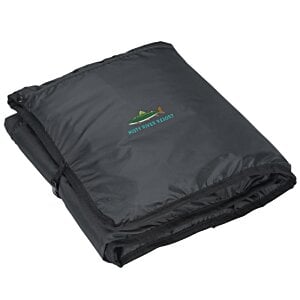 Additional Image 1 - a black blanket on a white background