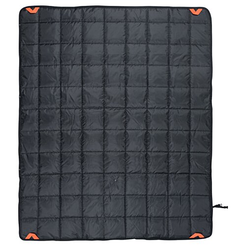 Additional Image 3 - a black square object with orange corners
