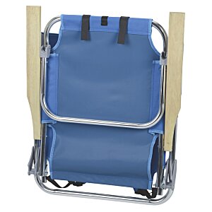 Additional Image 5 - a blue chair with a metal frame