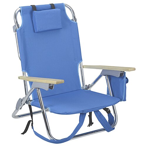 Additional Image 1 - a blue rocking chair with arm rest