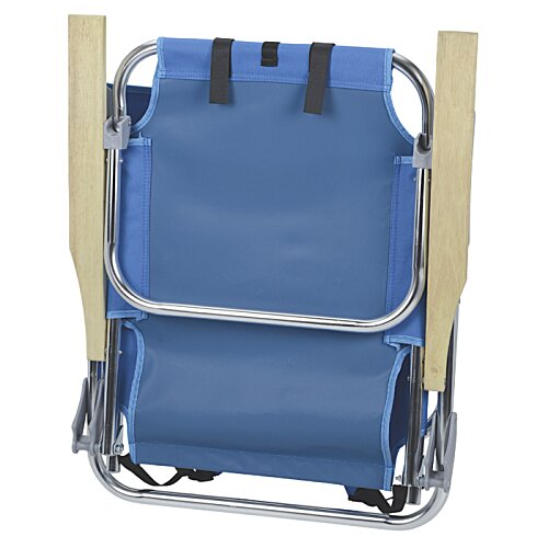Additional Image 5 - a blue chair with a metal frame