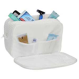 Additional Image 3 - a white bag with a pocket full of items