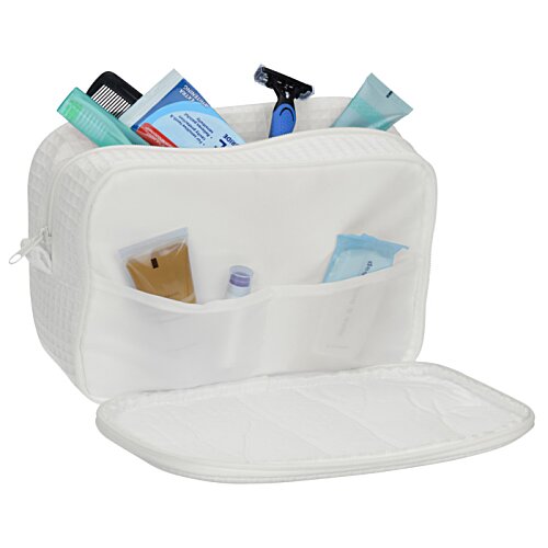 Additional Image 3 - a white bag with a pocket full of items