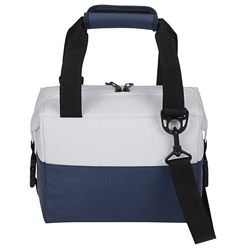 Additional Image 3 - a white and blue cooler bag