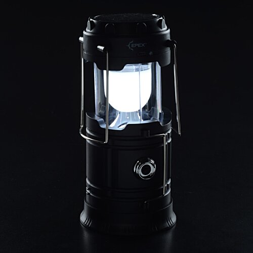 Additional Image 7 - a black lantern with a light on it