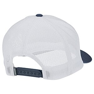 Additional Image 1 - a white hat with a blue trim