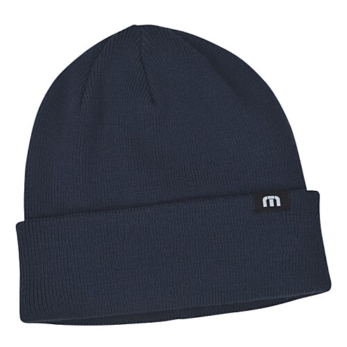 Additional Image 2 - a black beanie with a white logo