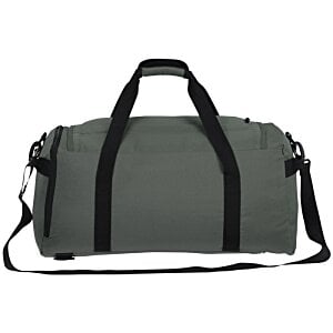 Additional Image 3 - a grey duffel bag with black straps