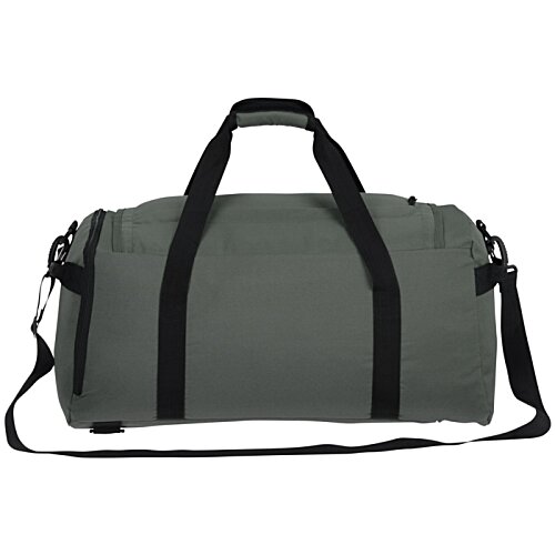 Additional Image 3 - a grey duffel bag with black straps