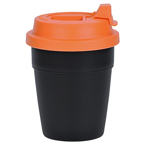Additional Image 2 - a black and orange coffee cup