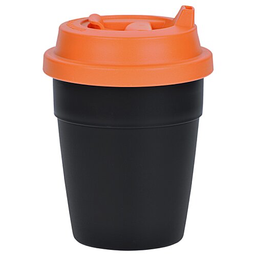 Additional Image 3 - a black and orange coffee cup