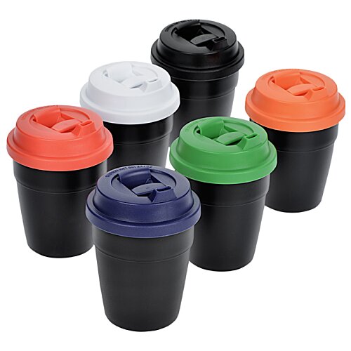 Additional Image 5 - a group of black cups with different colors
