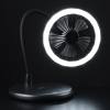View Image 2 of 8 of Wireless Charger Desktop Fan with Ring Light