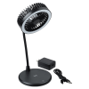 View Image 5 of 8 of Wireless Charger Desktop Fan with Ring Light