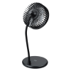 View Image 6 of 8 of Wireless Charger Desktop Fan with Ring Light