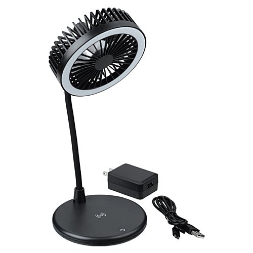 Additional Image 4 - a black lamp with a round base
