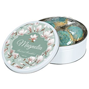 Additional Image 1 - a round metal container with a lid