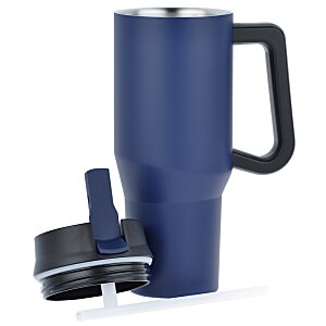 Additional Image 3 - a blue and black coffee mug