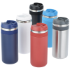 a group of different colored cups