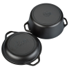 View Image 6 of 6 of Lodge Cast Iron Double Dutch Oven - 5 Quart