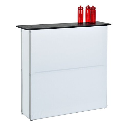 Additional Image 3 - a white counter with red bottles on top