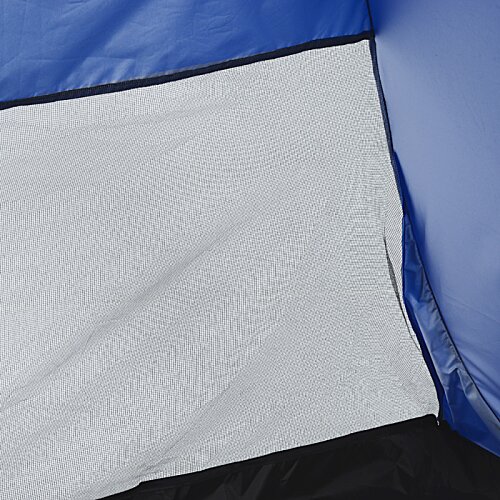 Additional Image 6 - a close up of a blue and white tent